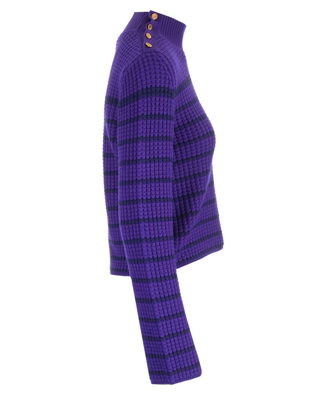 FORTE FORTE Фиолетовый шерстяной джемпер / свитер, фото 3