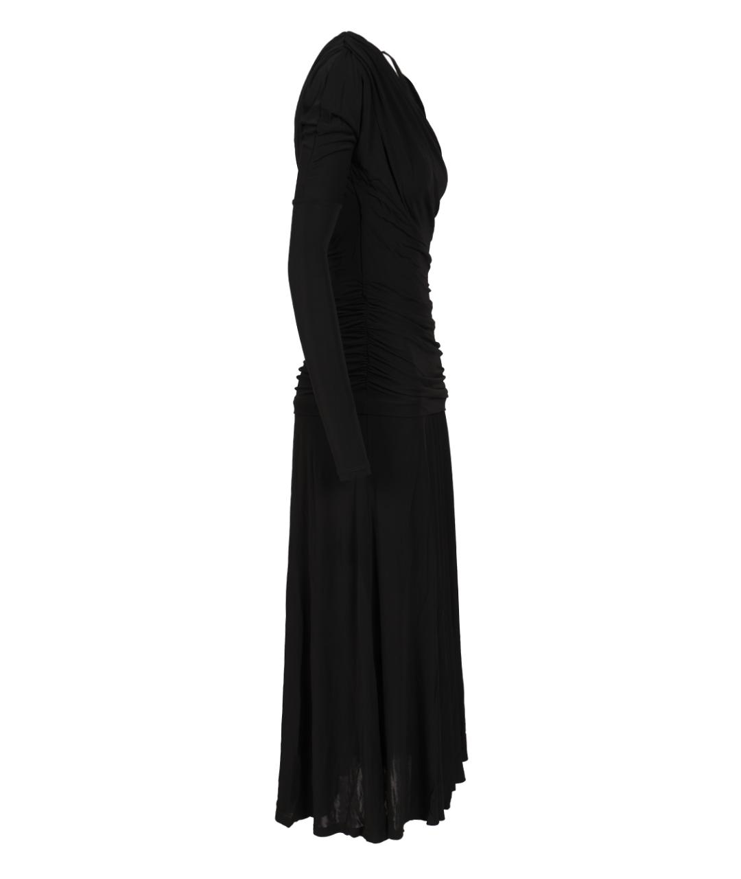 GANNI Черное вискозное платье, фото 3