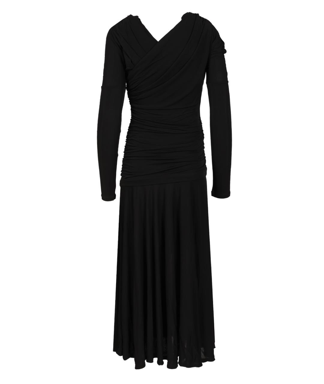 GANNI Черное вискозное платье, фото 2