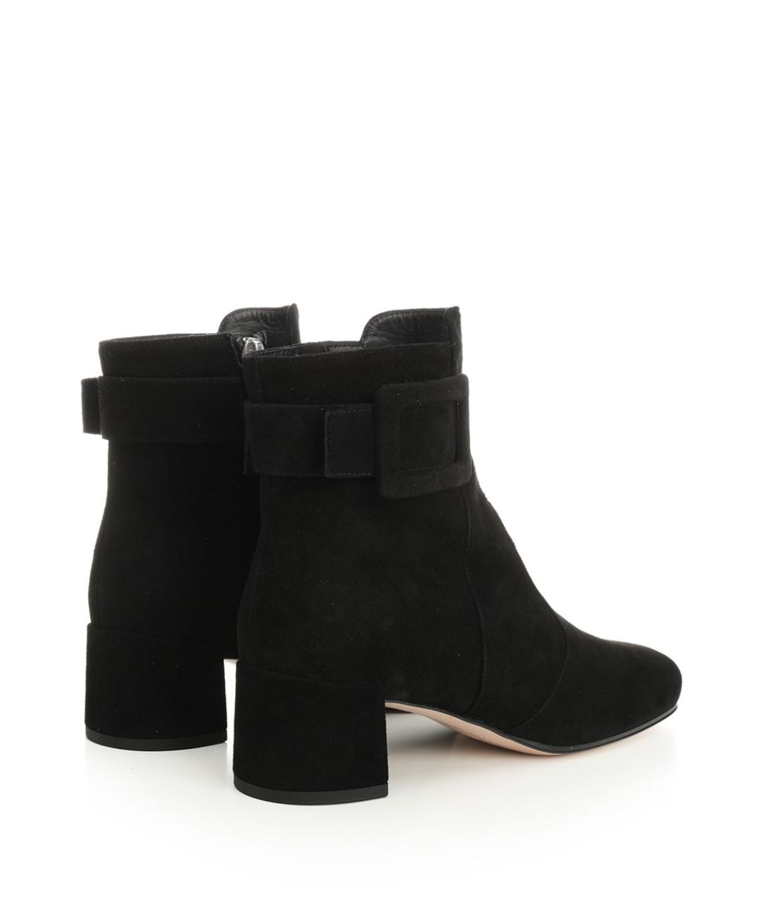 ROGER VIVIER Черные замшевые ботильоны, фото 3