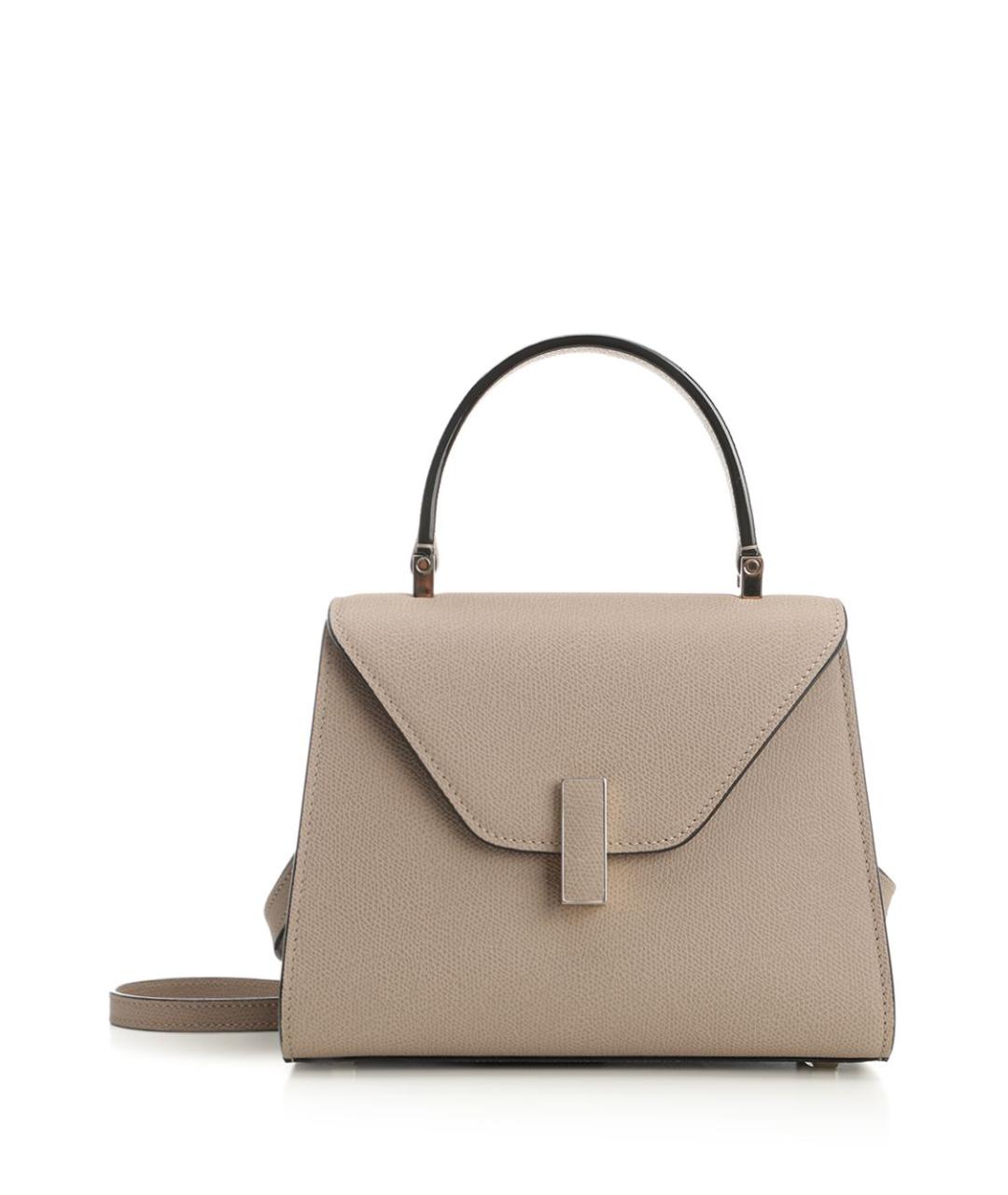 VALEXTRA Бежевая кожаная сумка тоут, фото 1