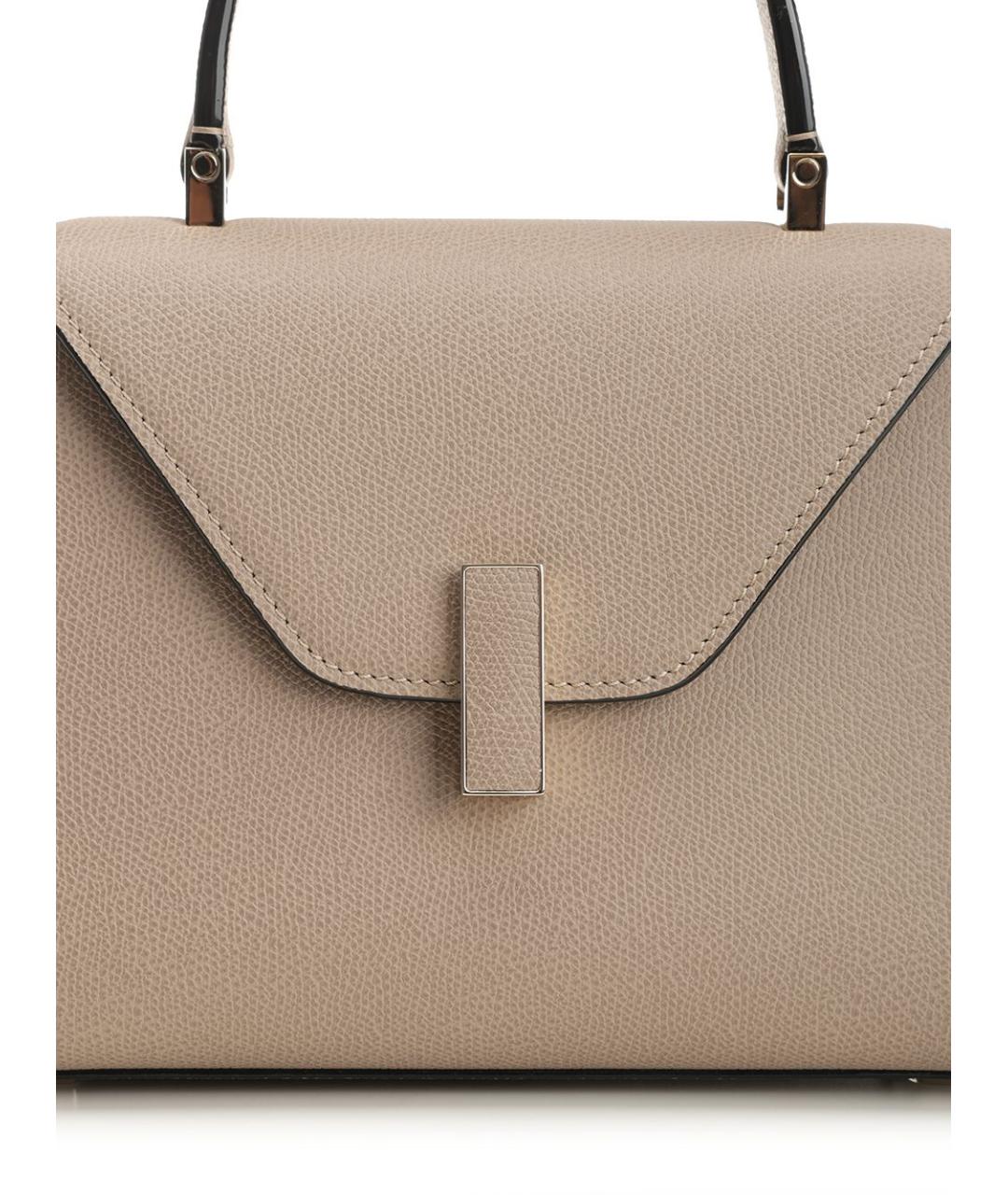 VALEXTRA Бежевая кожаная сумка тоут, фото 5