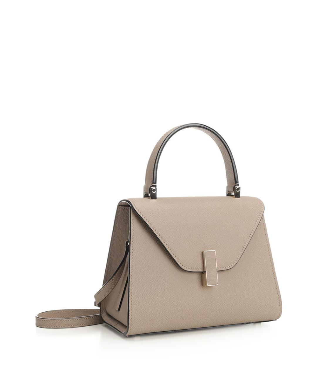 VALEXTRA Бежевая кожаная сумка тоут, фото 2