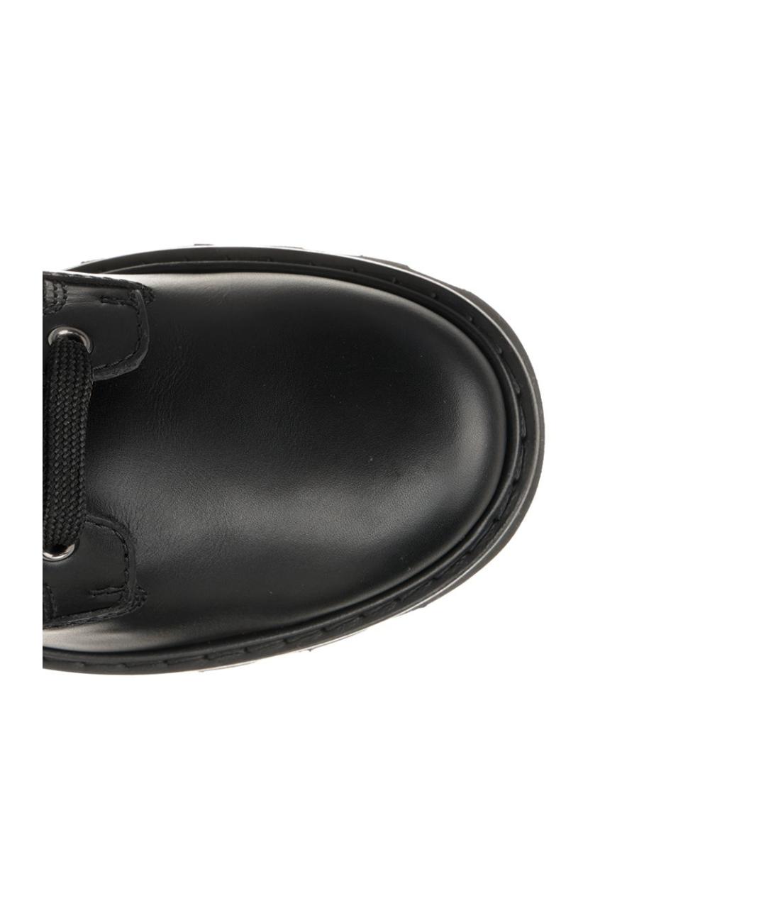 ROGER VIVIER Черные кожаные ботинки, фото 4