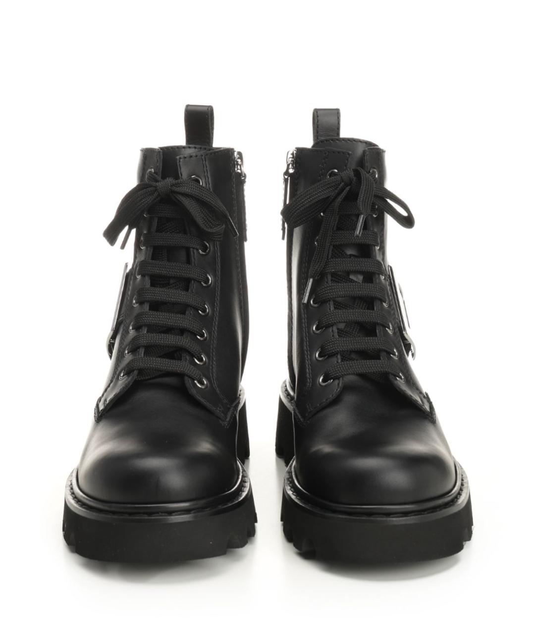 ROGER VIVIER Черные кожаные ботинки, фото 5