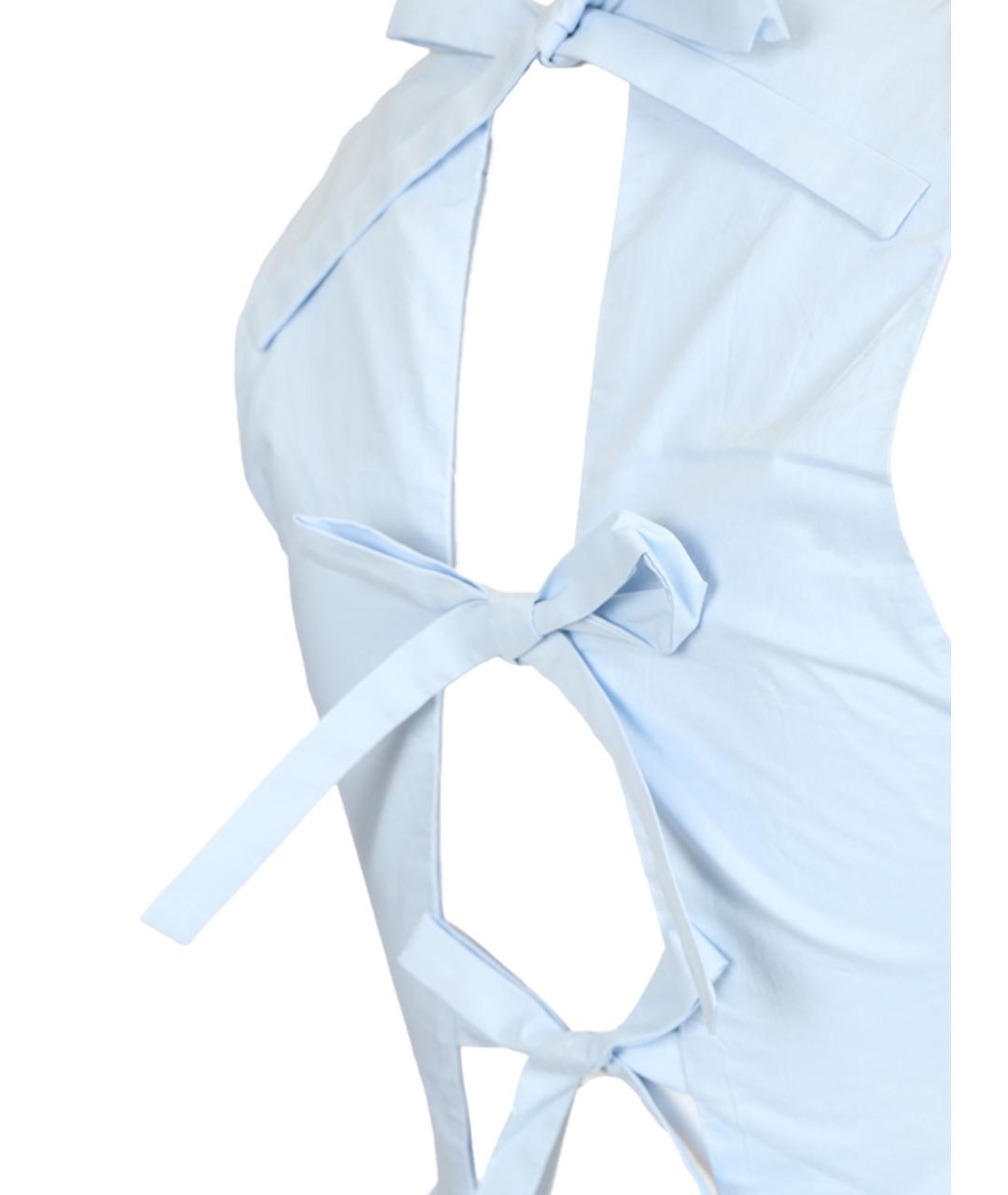 MATTEAU Голубое хлопковое платье, фото 5