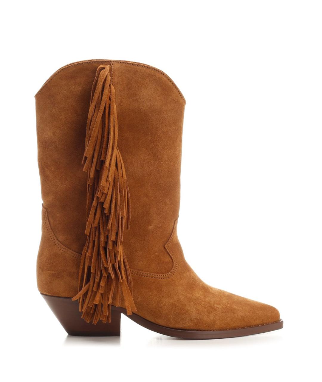 ISABEL MARANT Коричневые замшевые сапоги, фото 1