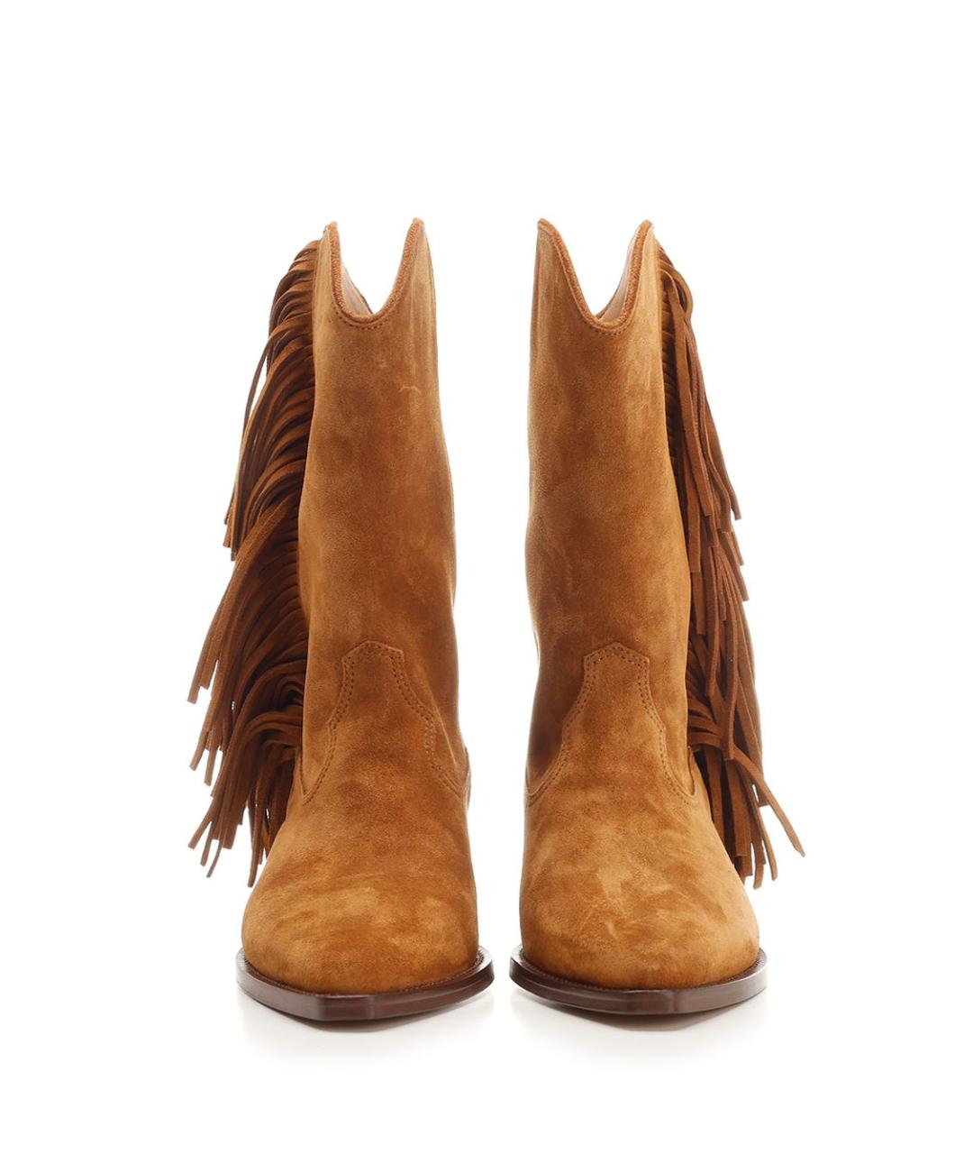 ISABEL MARANT Коричневые замшевые сапоги, фото 5