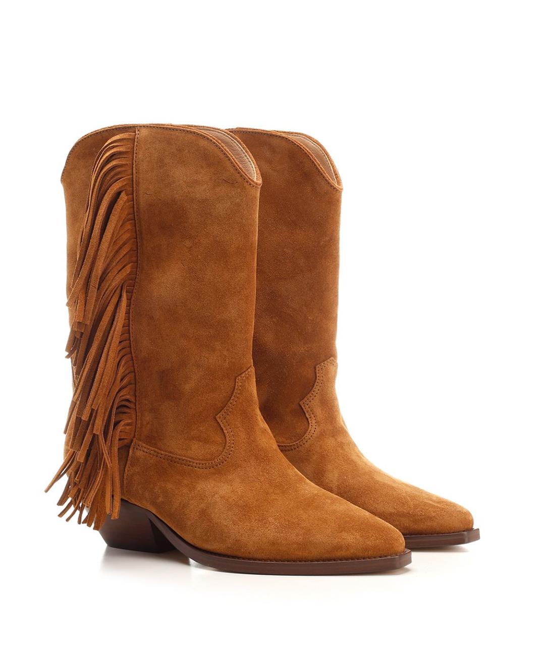 ISABEL MARANT Коричневые замшевые сапоги, фото 2