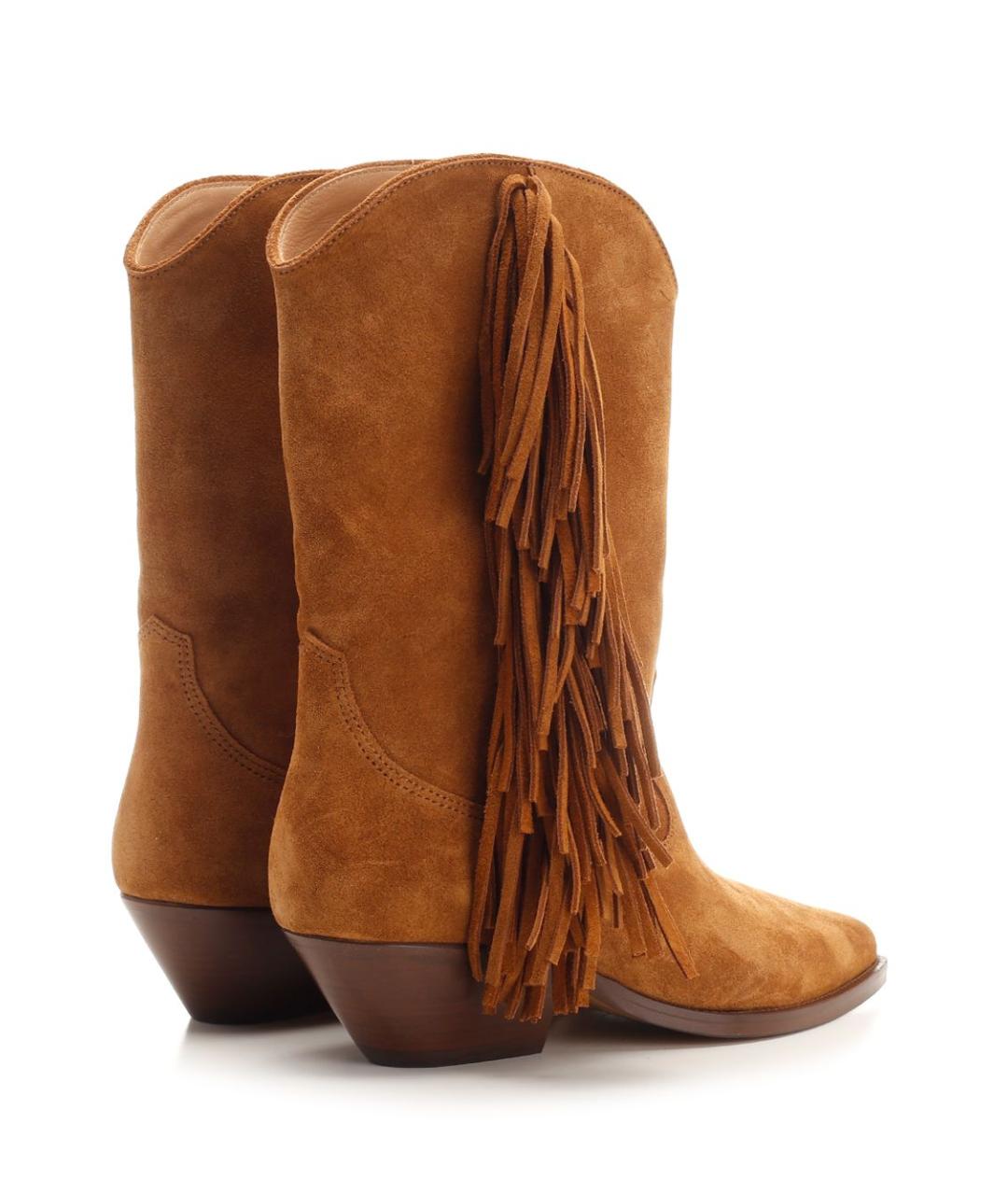 ISABEL MARANT Коричневые замшевые сапоги, фото 3