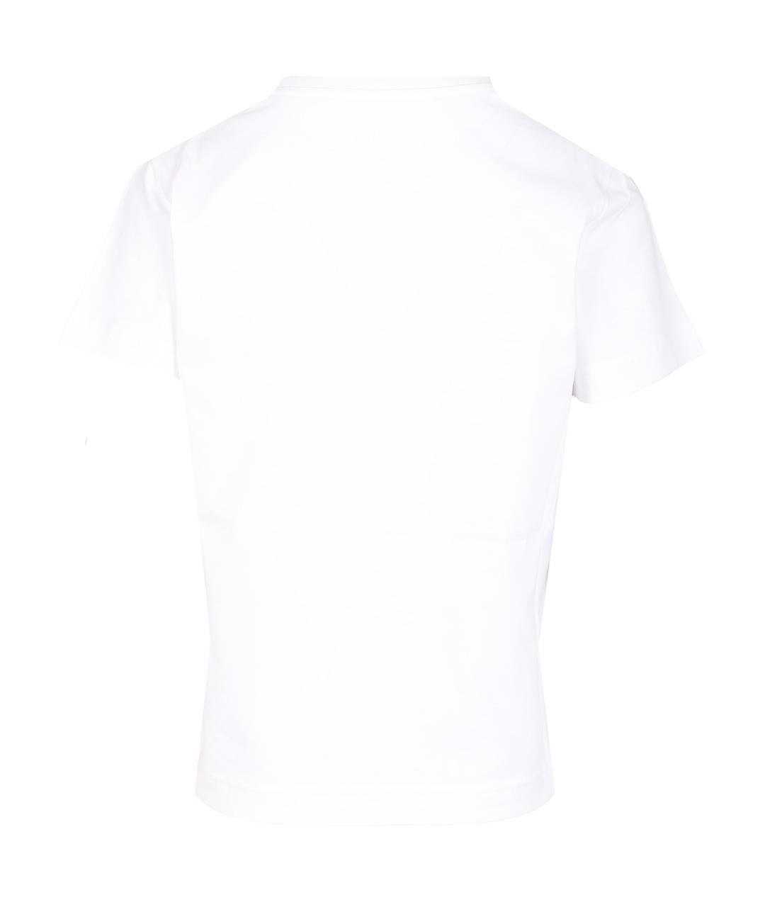 MONCLER Белая хлопковая футболка, фото 2