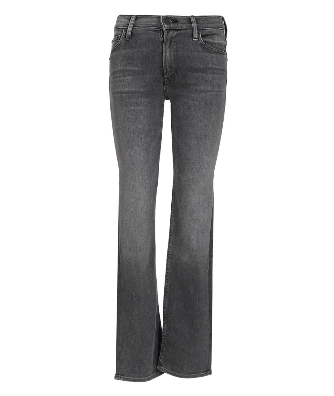 MOTHER Серые хлопко-лиоцелловые прямые джинсы, фото 1