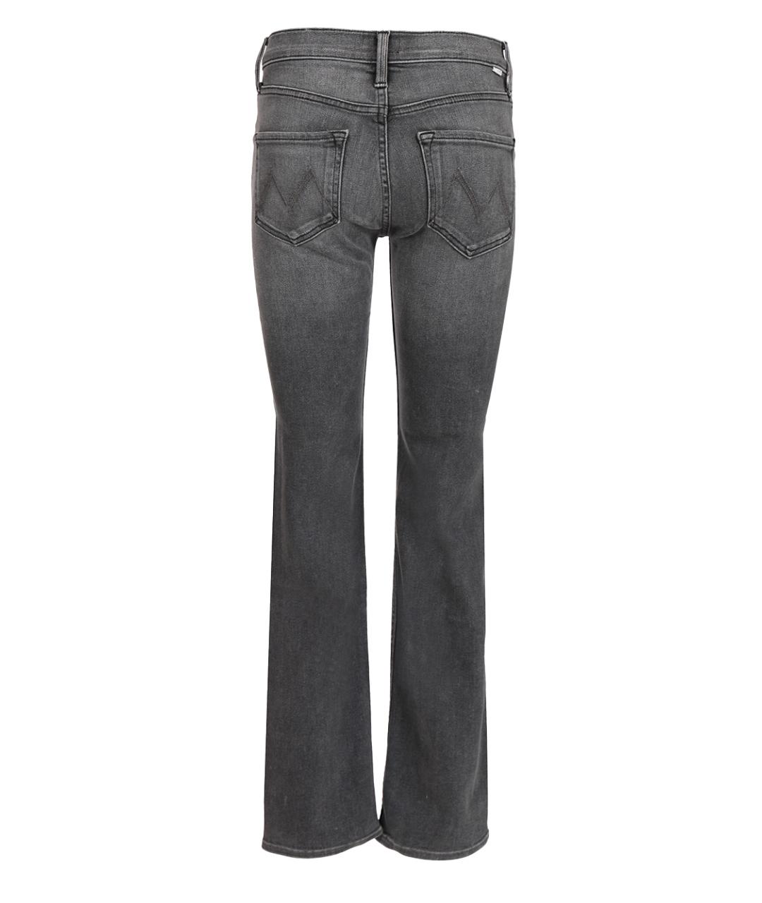 MOTHER Серые хлопко-лиоцелловые прямые джинсы, фото 2