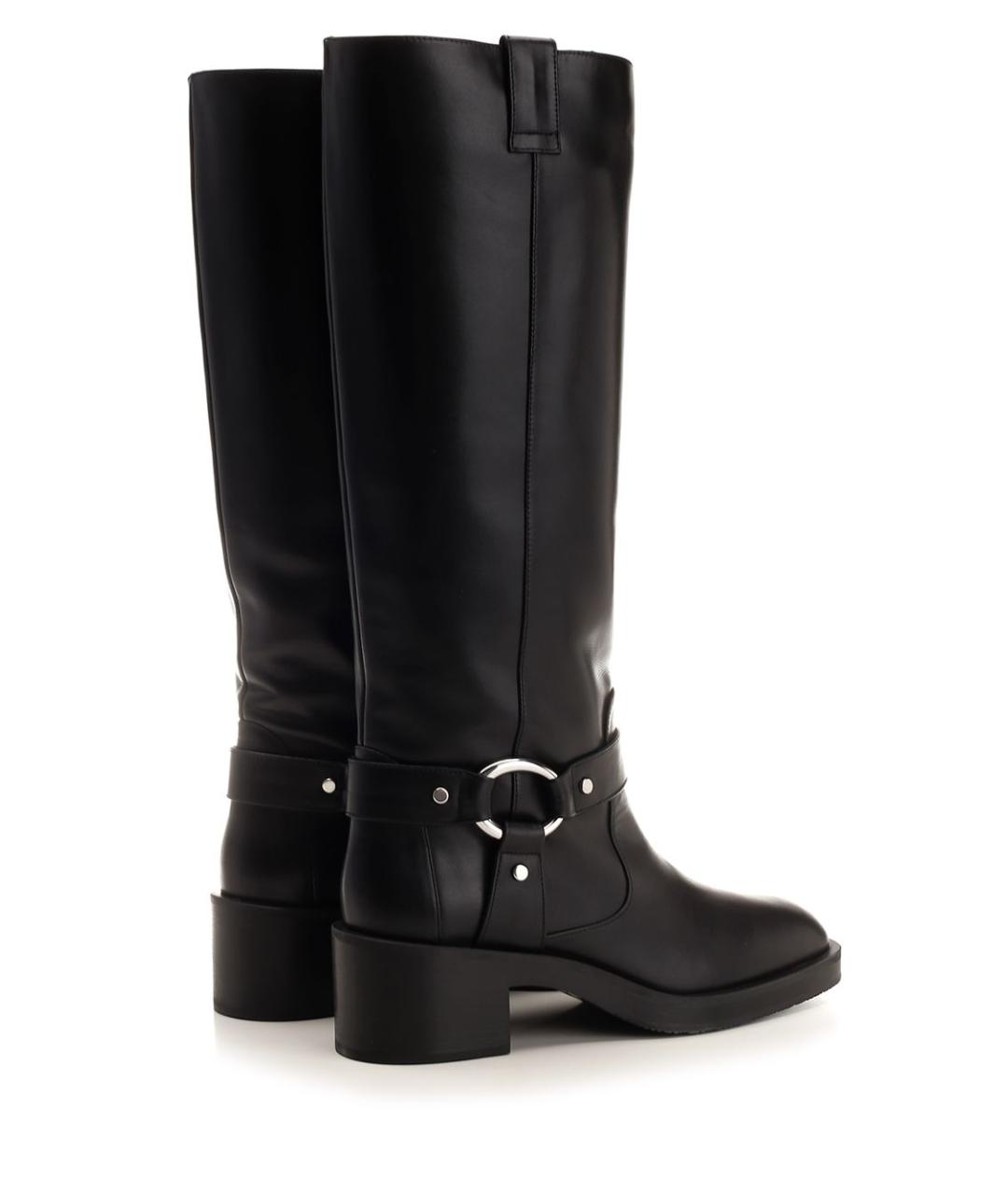 STUART WEITZMAN Черные кожаные сапоги, фото 3