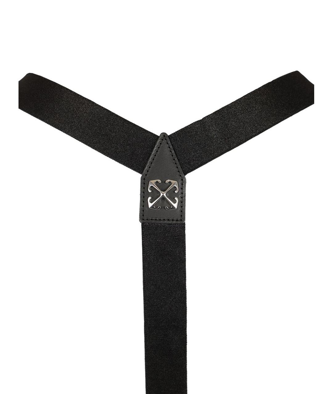 OFF-WHITE Черное вискозное повседневное платье, фото 5