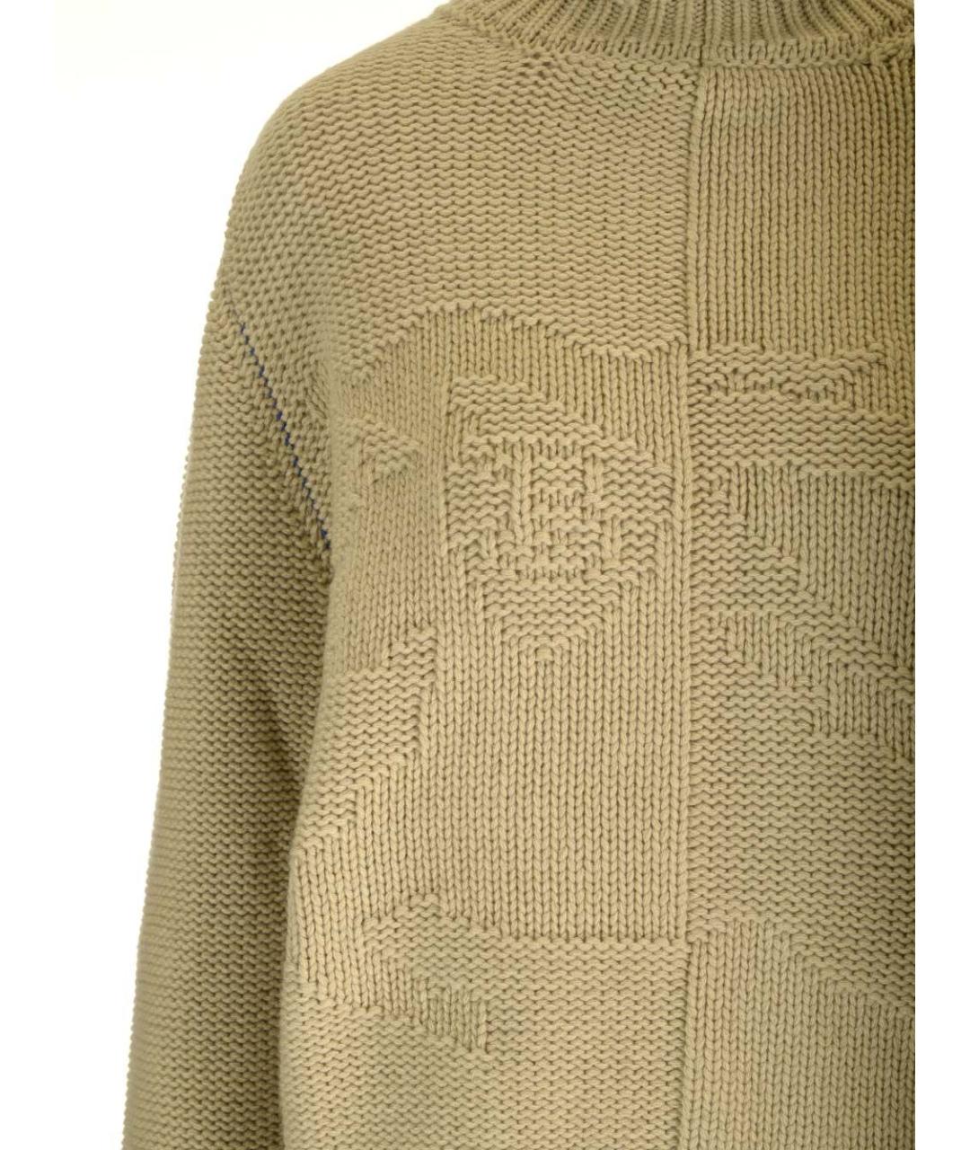 BURBERRY Бежевый кашемировый джемпер / свитер, фото 3