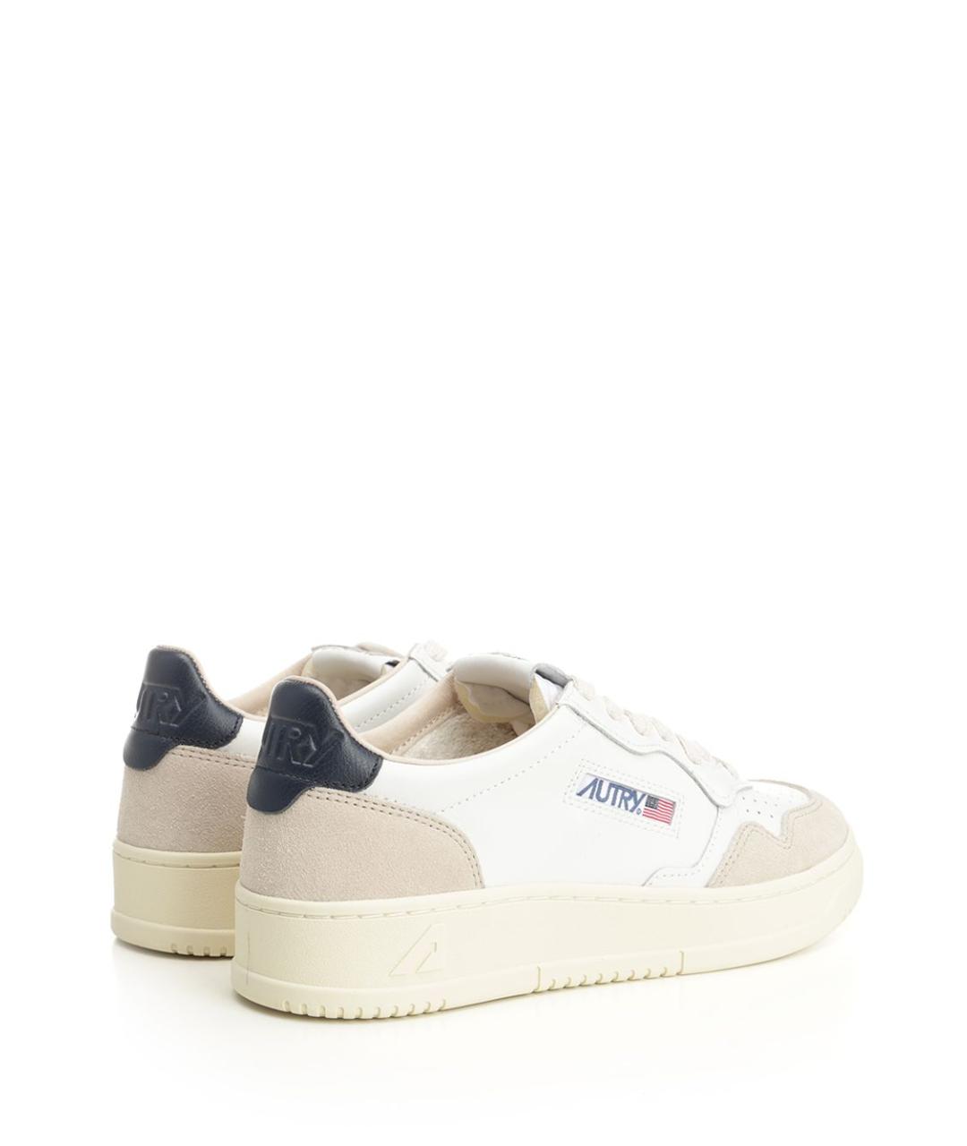 AUTRY Белые кожаные кроссовки, фото 3