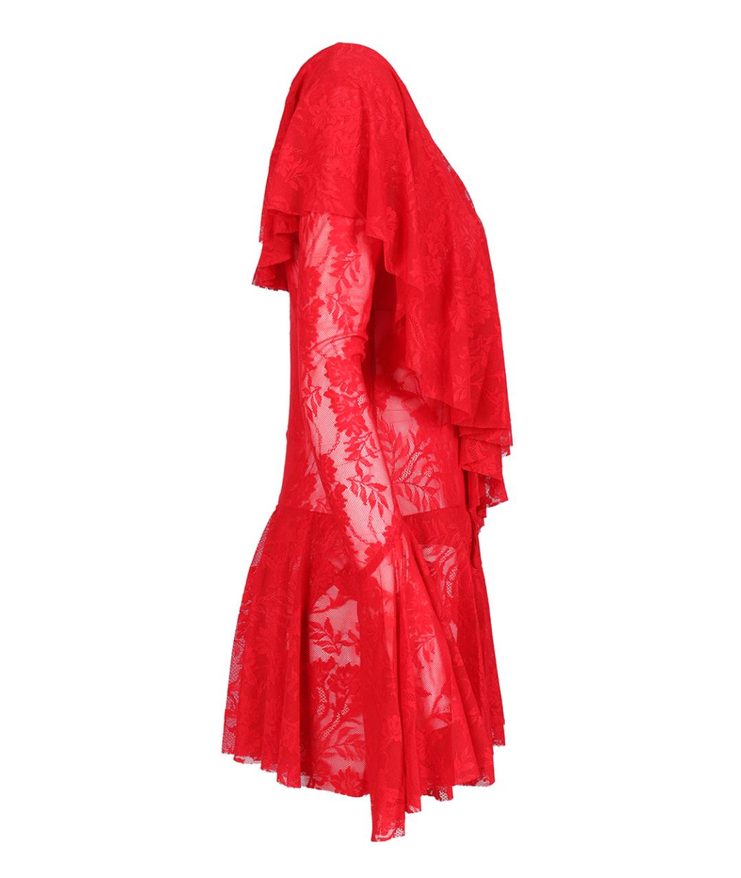 NORMA KAMALI Красное полиамидовое коктейльное платье, фото 3