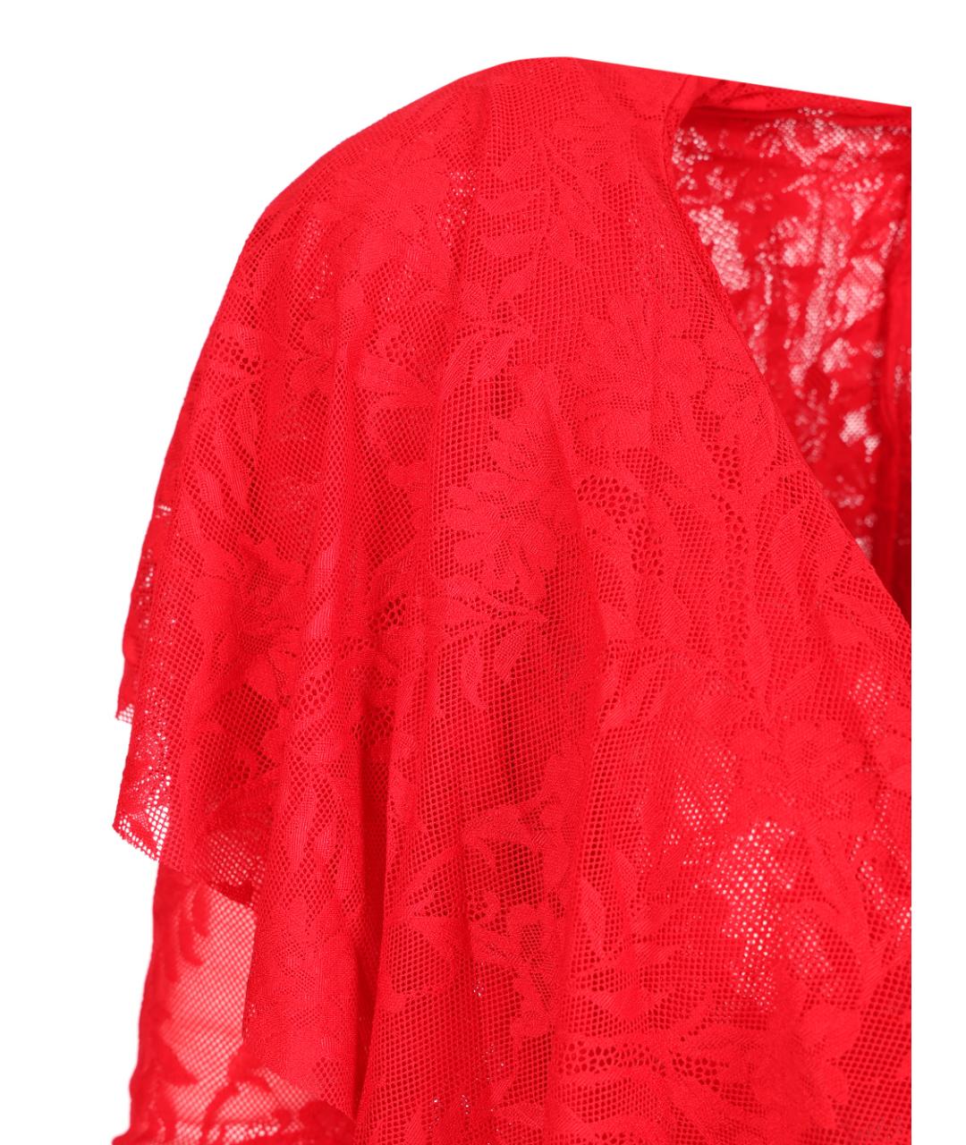 NORMA KAMALI Красное полиамидовое коктейльное платье, фото 4