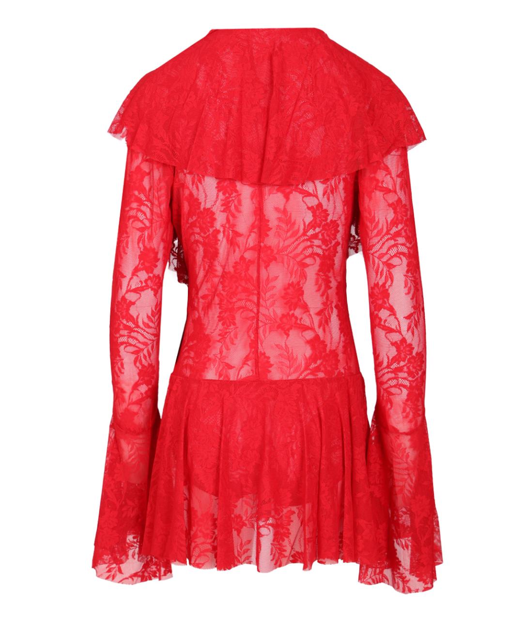 NORMA KAMALI Красное полиамидовое коктейльное платье, фото 2