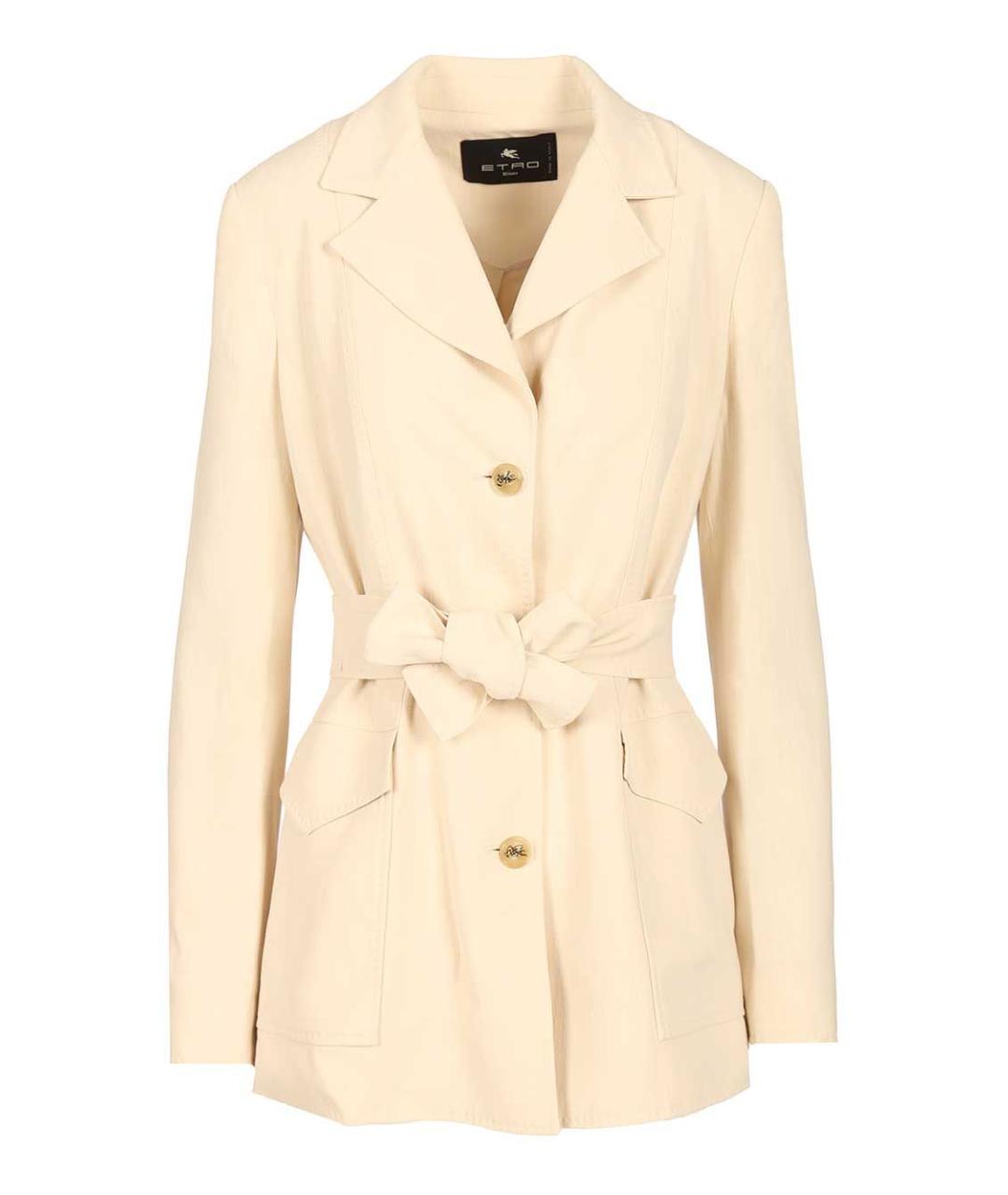 ETRO Бежевый вискозный жакет/пиджак, фото 1