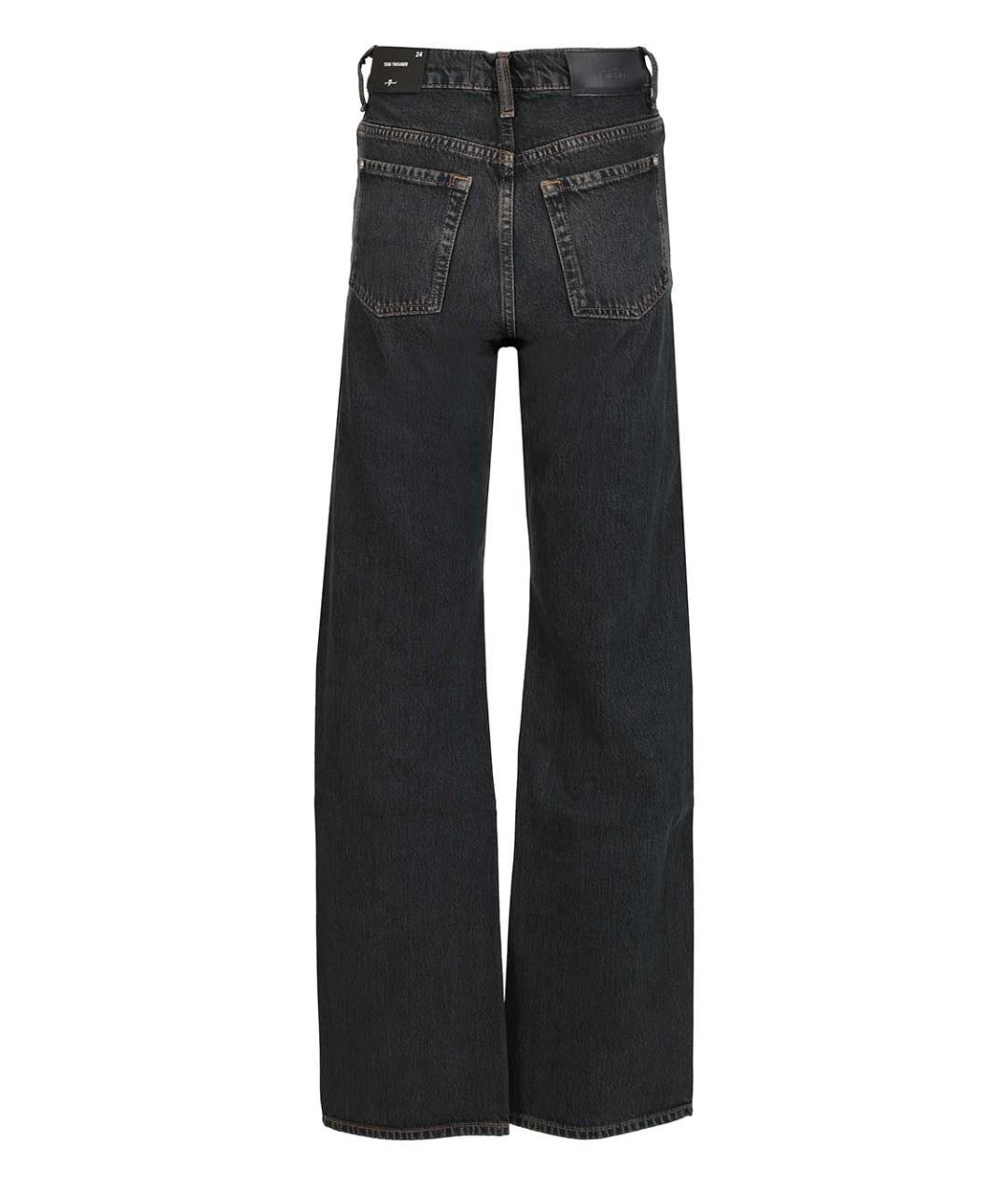 7 FOR ALL MANKIND Темно-синие хлопковые прямые джинсы, фото 2