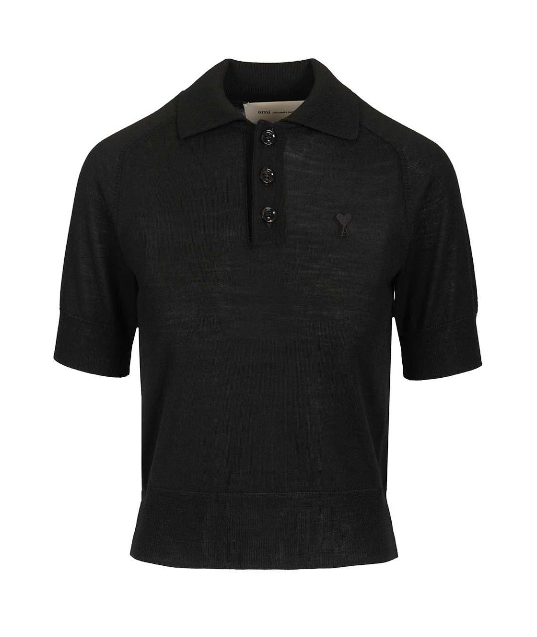 Ami Paris Черный шерстяной джемпер / свитер, фото 1