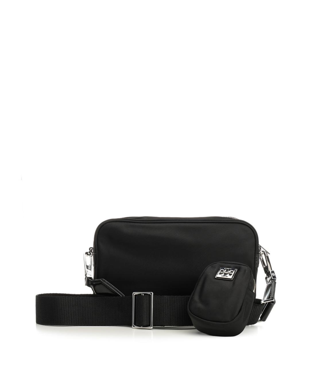 TORY BURCH Черная тканевая сумка через плечо, фото 3