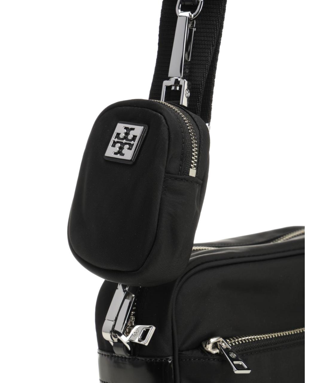 TORY BURCH Черная тканевая сумка через плечо, фото 5