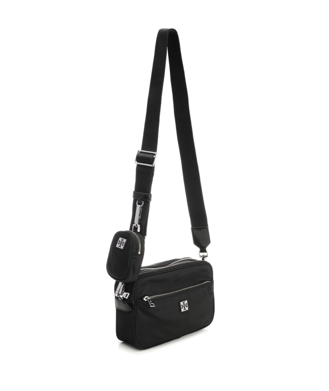 TORY BURCH Черная тканевая сумка через плечо, фото 2