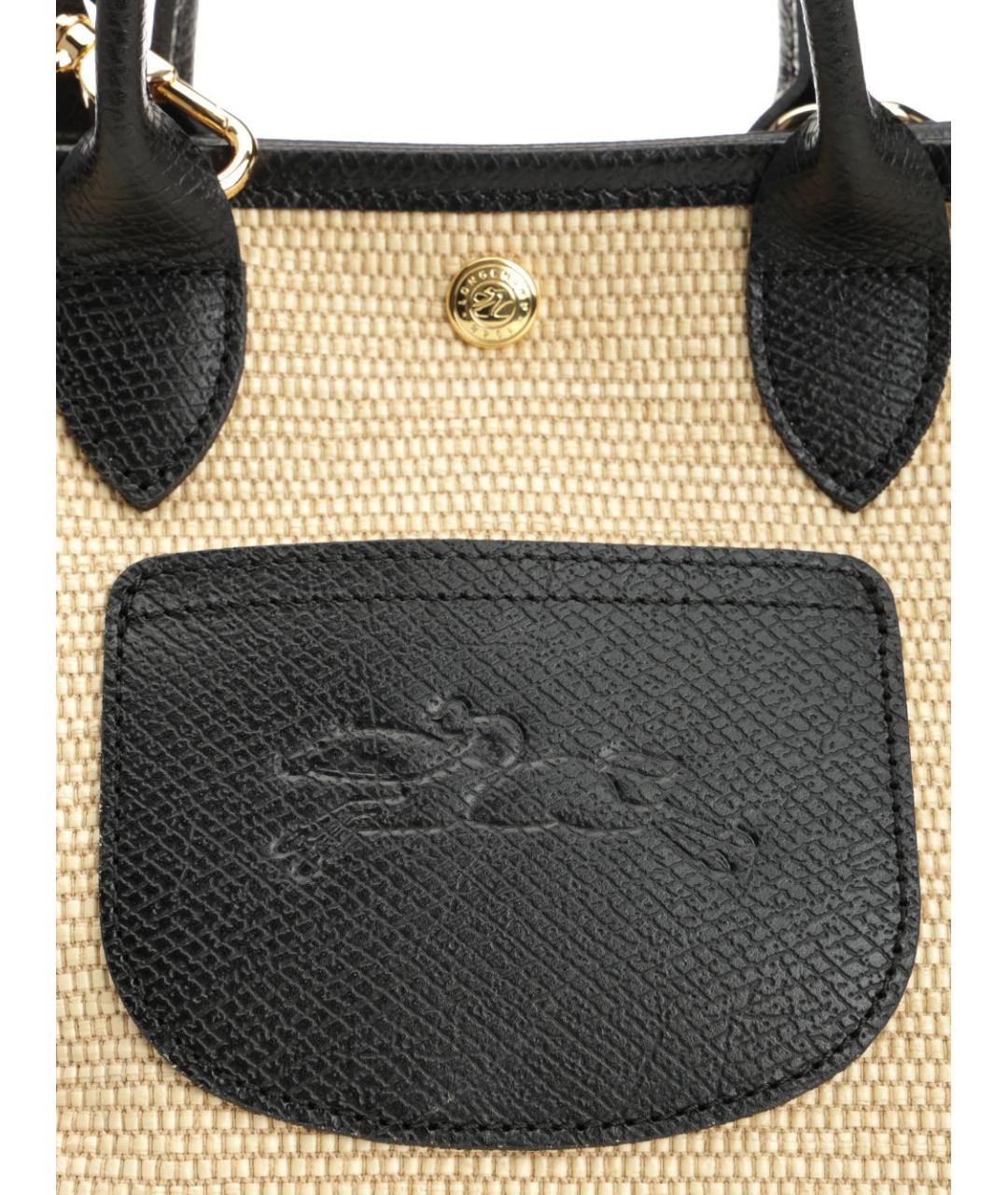 LONGCHAMP Бежевая тканевая сумка тоут, фото 5