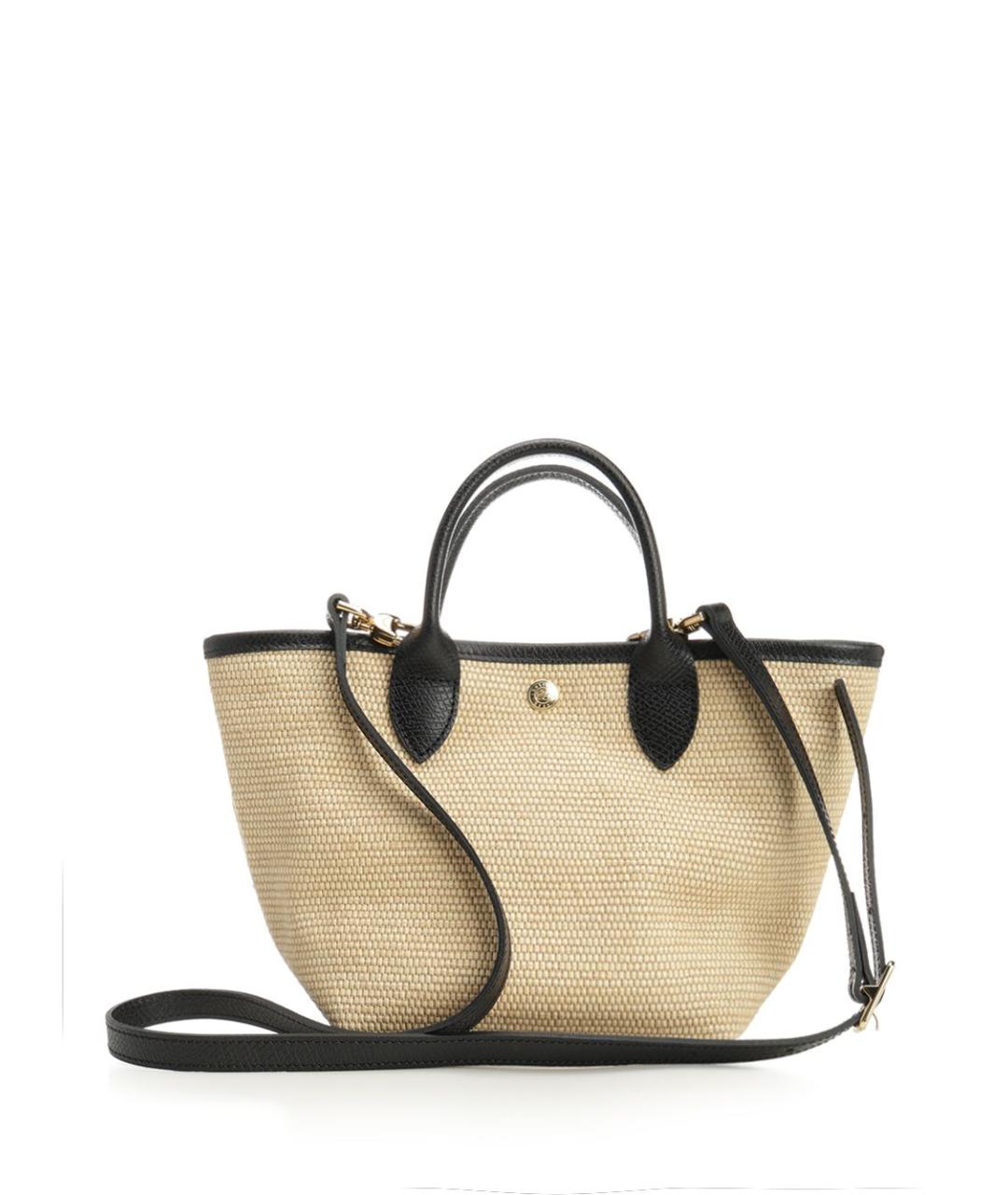 LONGCHAMP Бежевая тканевая сумка тоут, фото 3