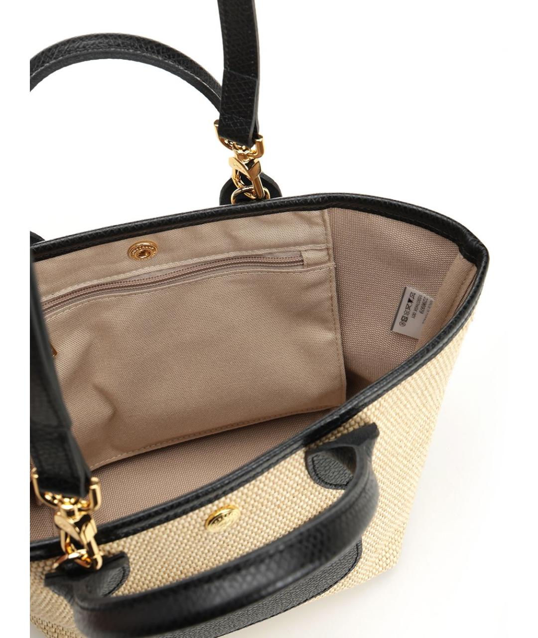 LONGCHAMP Бежевая тканевая сумка тоут, фото 4