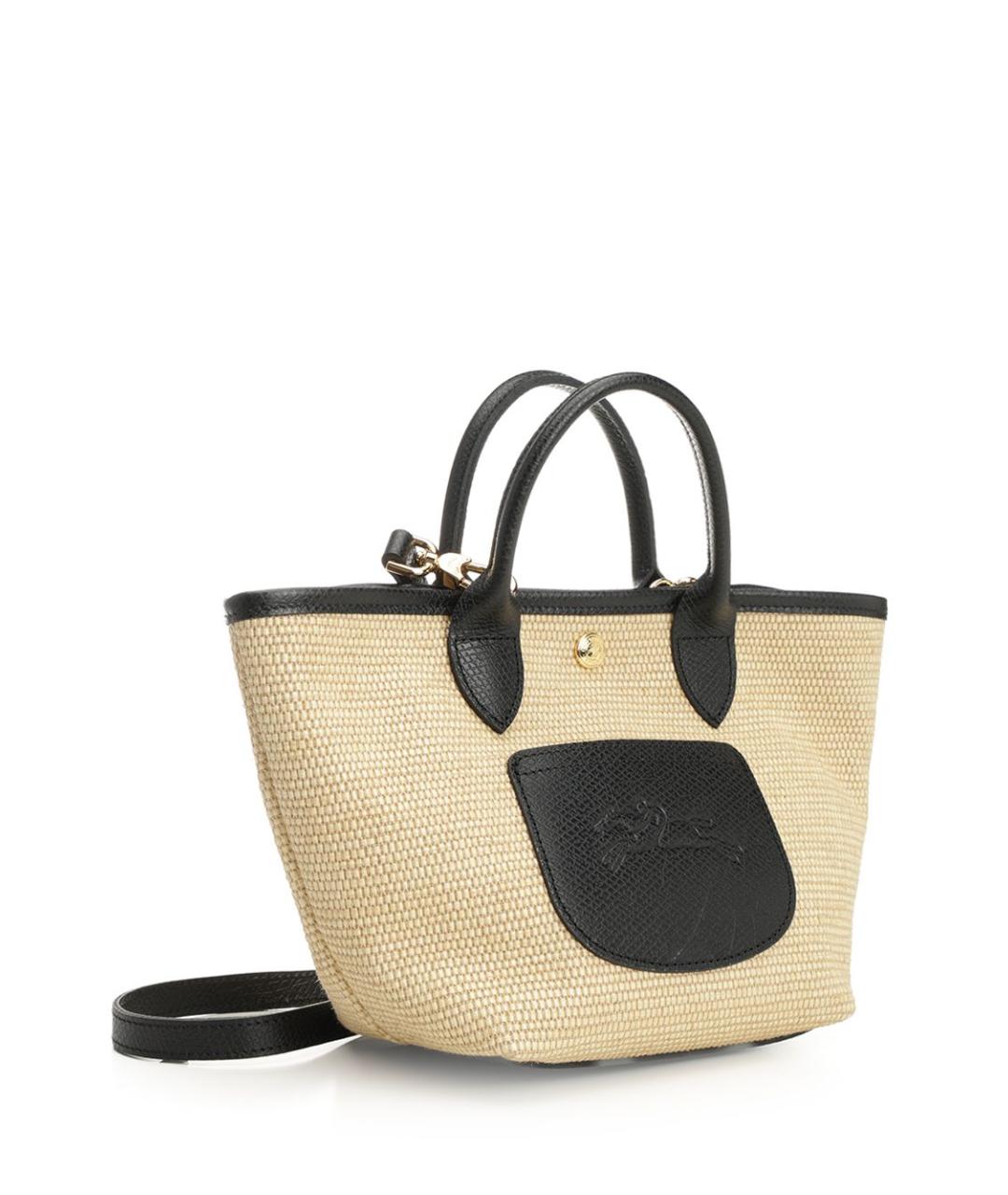 LONGCHAMP Бежевая тканевая сумка тоут, фото 2