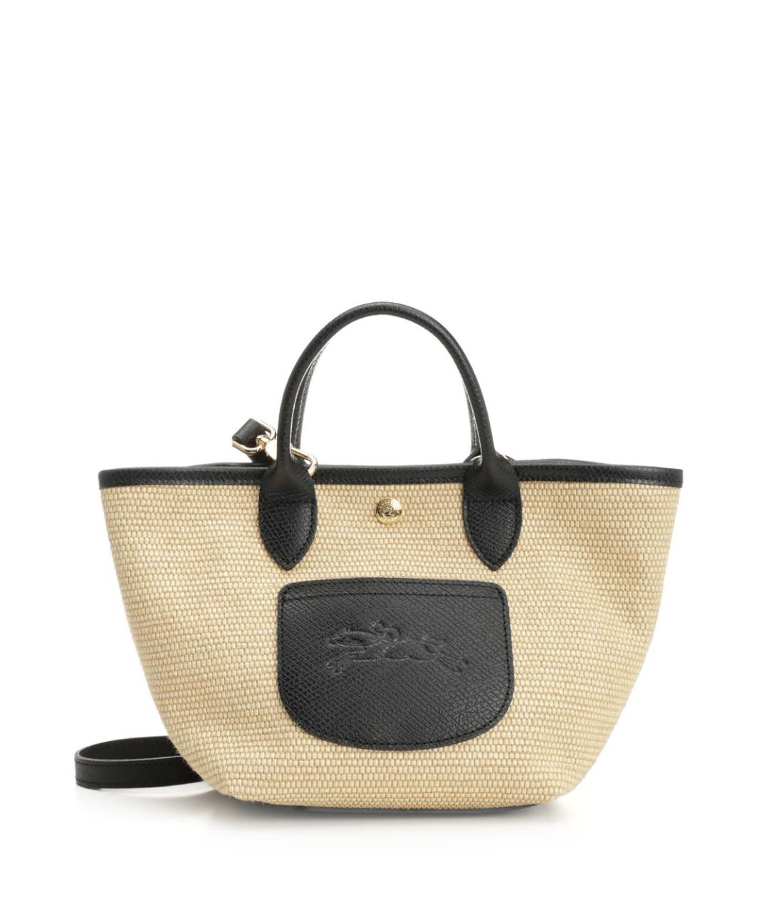 LONGCHAMP Бежевая тканевая сумка тоут, фото 1