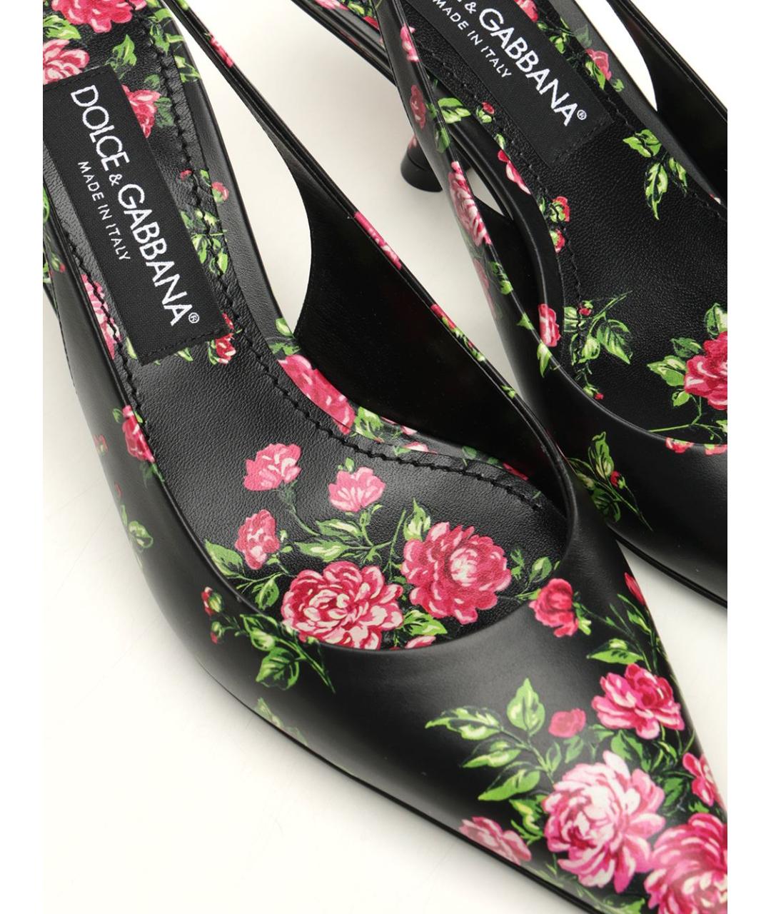 DOLCE&GABBANA Мульти кожаные туфли, фото 5