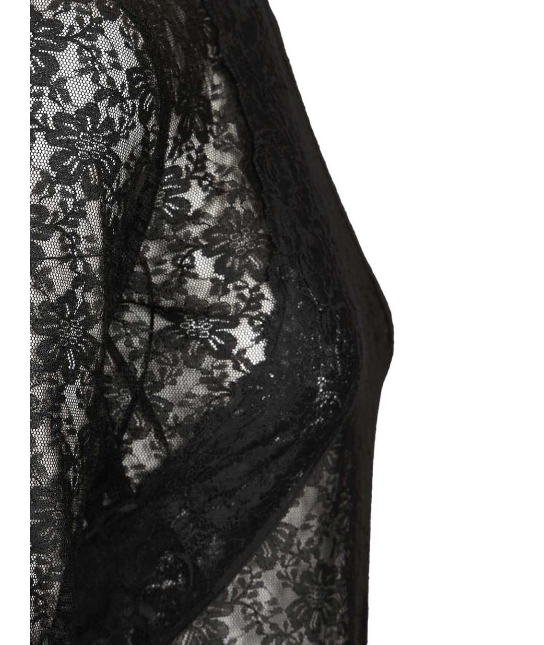 THE ATTICO Черное полиамидовое вечернее платье, фото 5