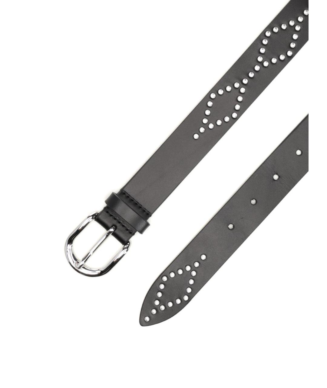 ISABEL MARANT Черный кожаный ремень, фото 2