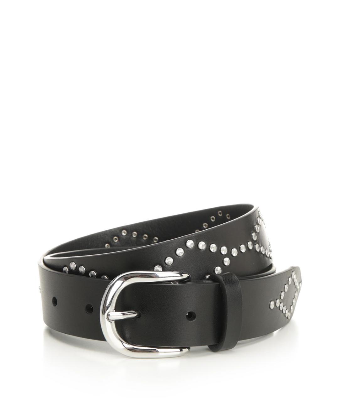 ISABEL MARANT Черный кожаный ремень, фото 1