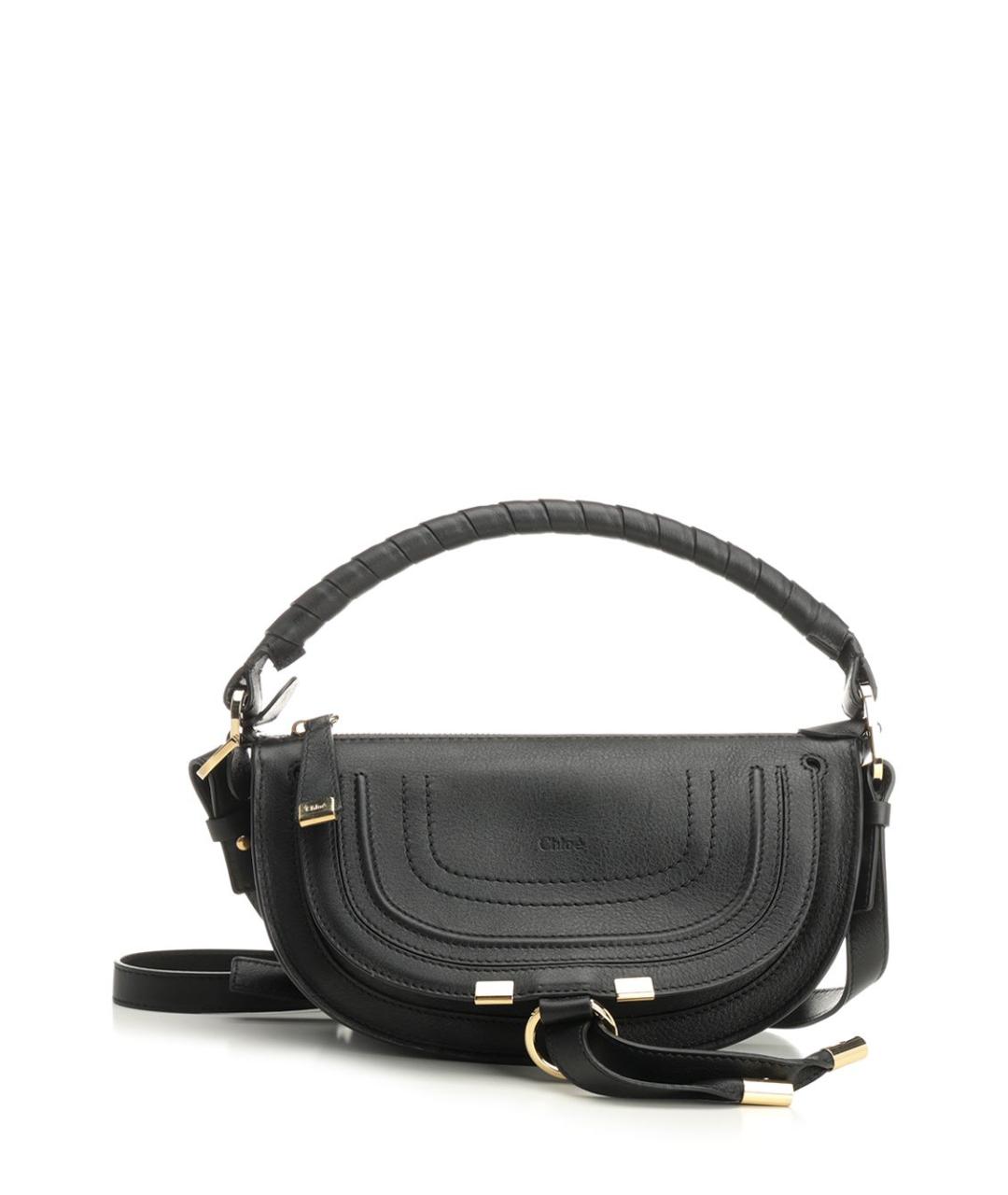CHLOE Черная кожаная сумка через плечо, фото 1