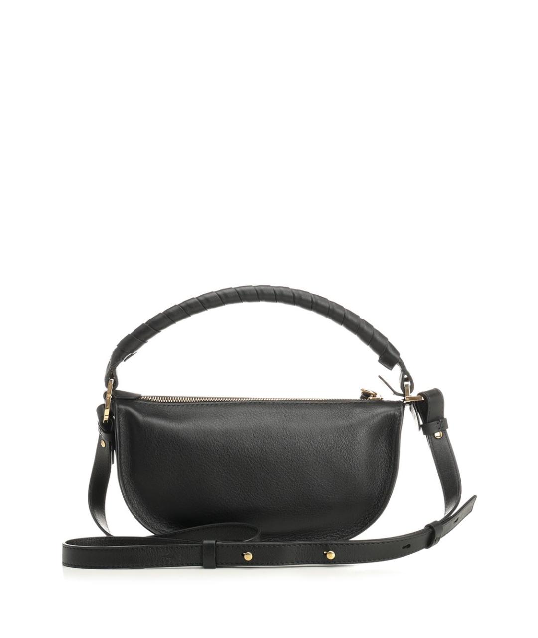 CHLOE Черная кожаная сумка через плечо, фото 3
