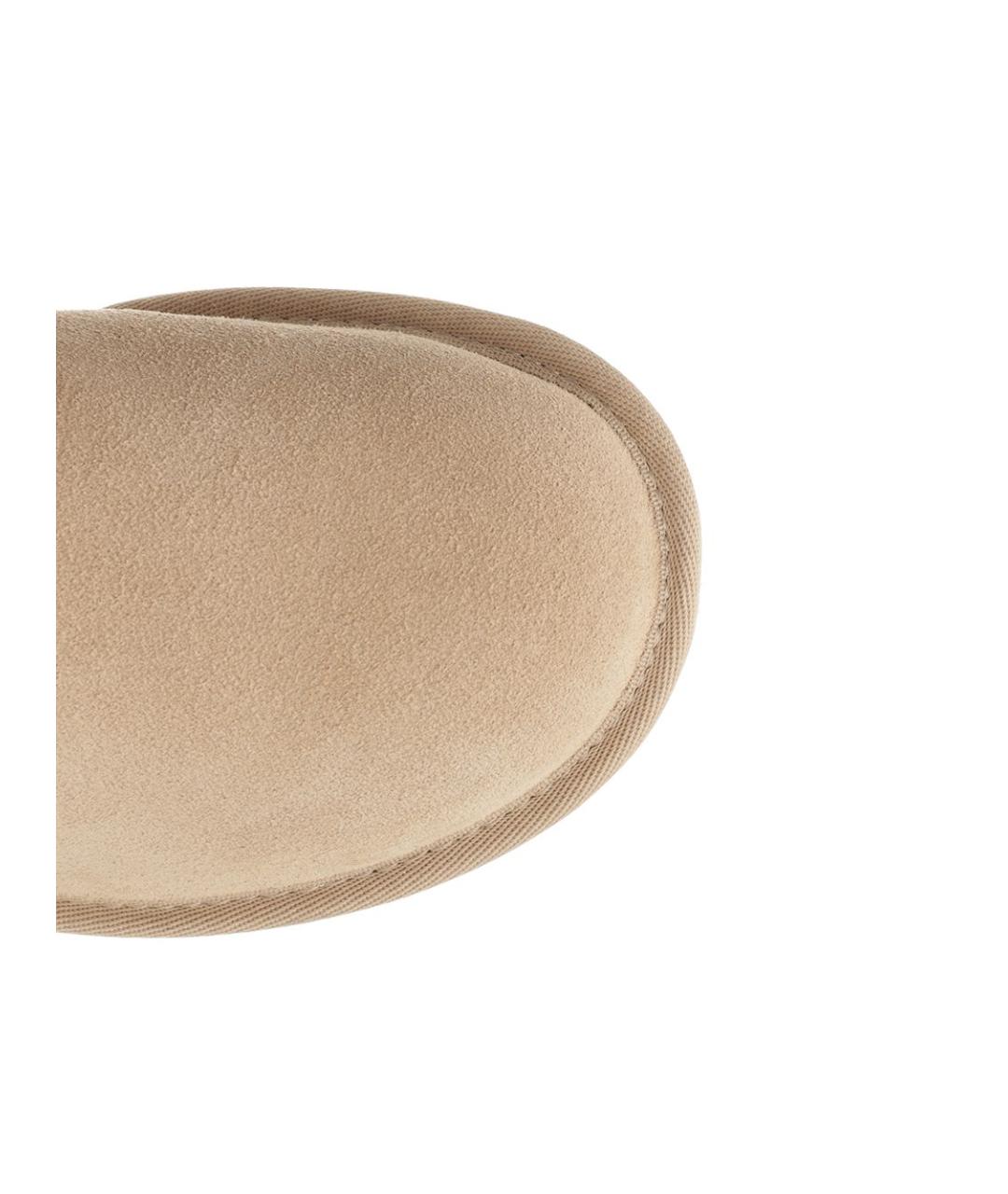 UGG AUSTRALIA Бежевые замшевые сабо, фото 4