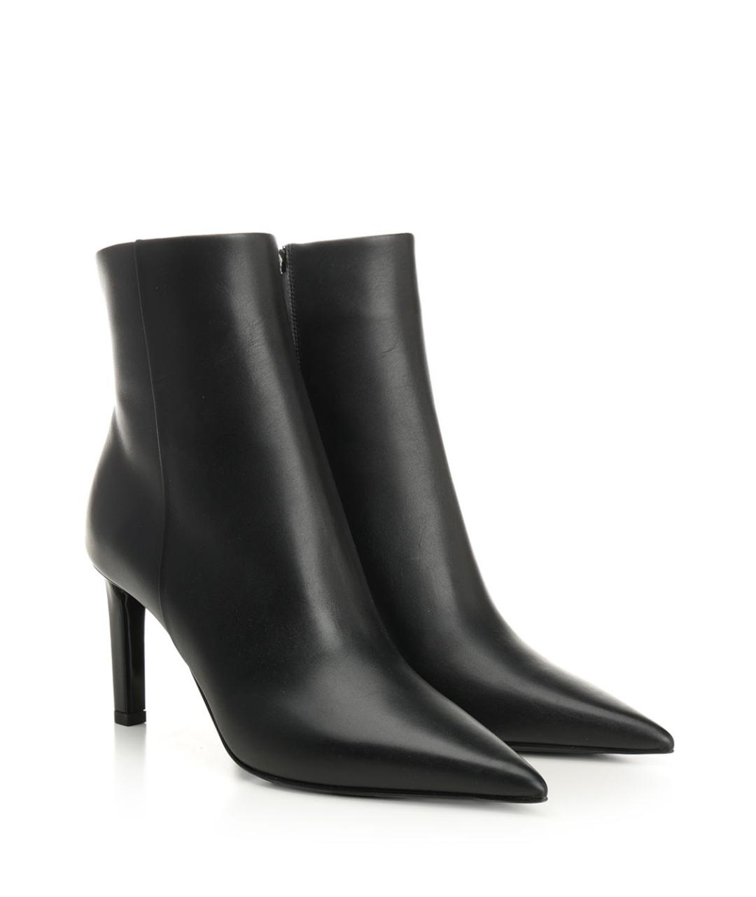 JIMMY CHOO Черные кожаные ботильоны, фото 2