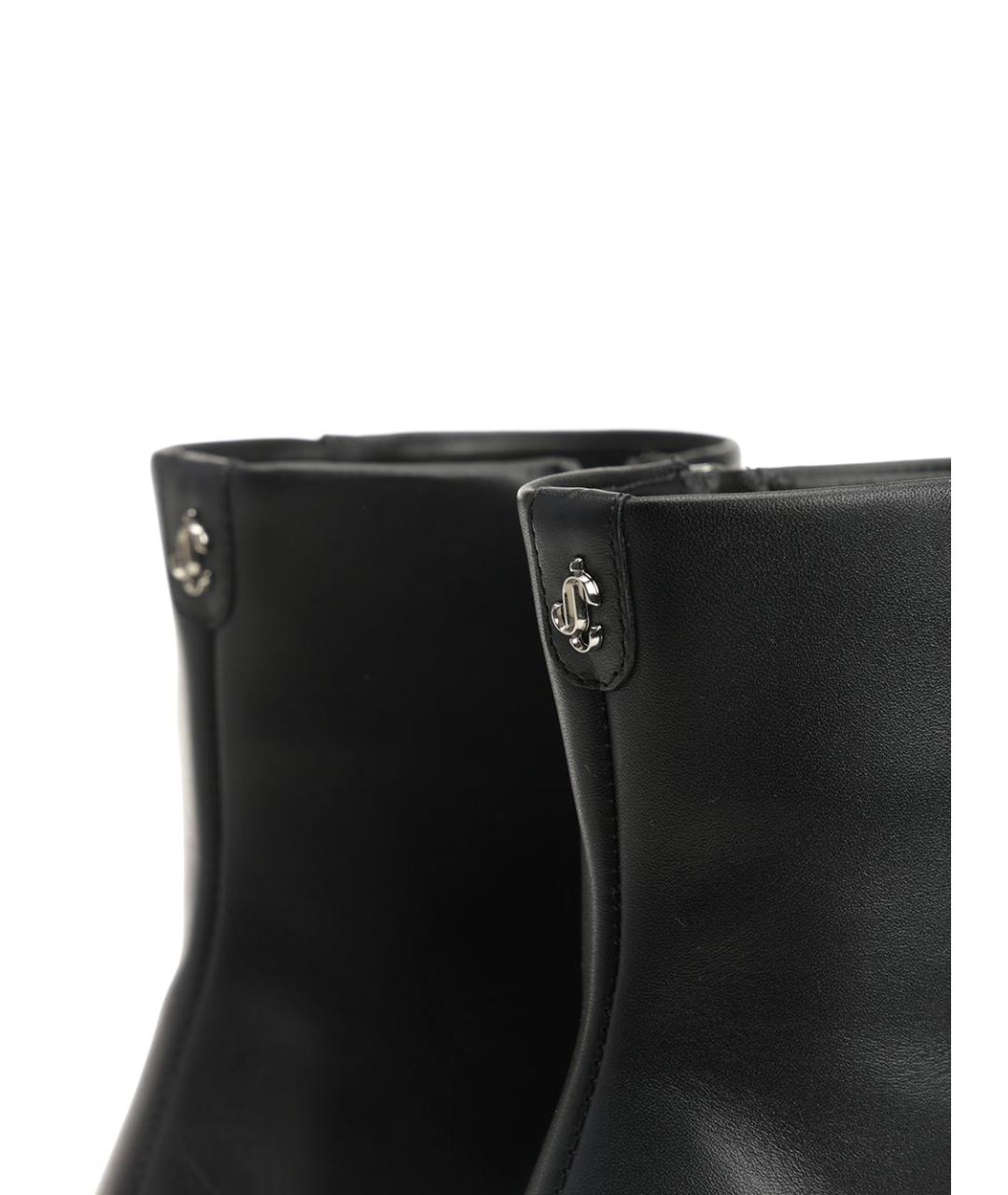 JIMMY CHOO Черные кожаные ботильоны, фото 6