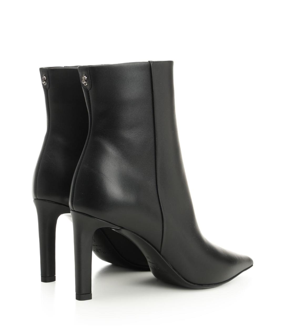JIMMY CHOO Черные кожаные ботильоны, фото 3