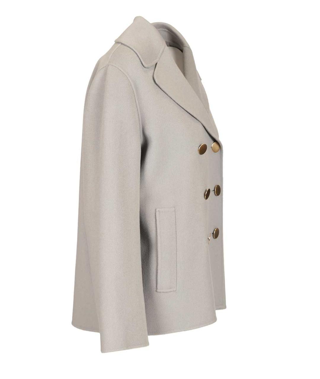 'S MAX MARA Серое шерстяное пальто, фото 3