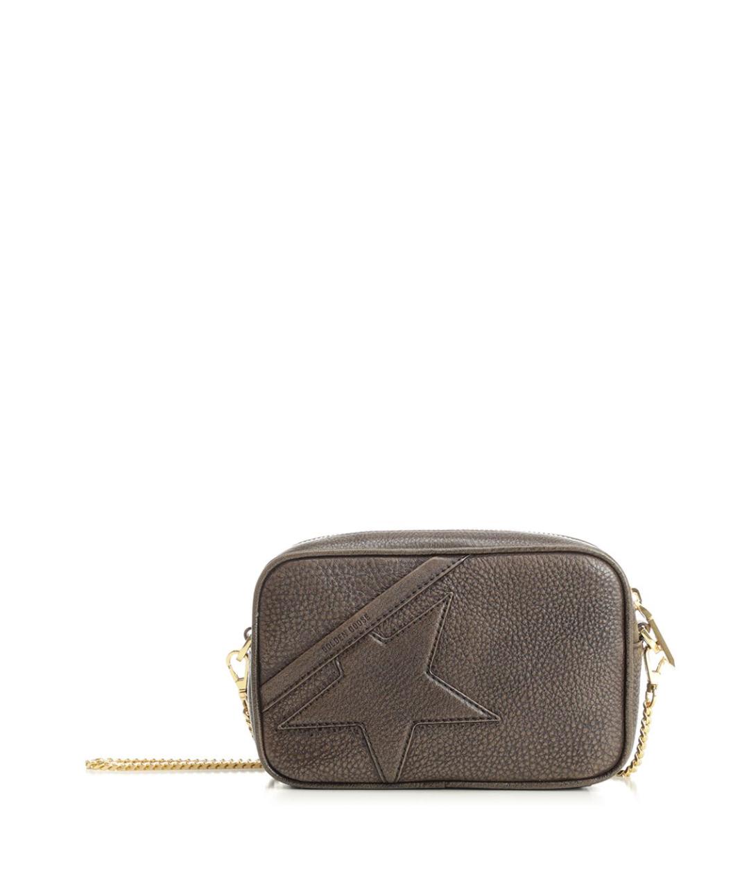 GOLDEN GOOSE DELUXE BRAND Коричневая кожаная сумка через плечо, фото 1