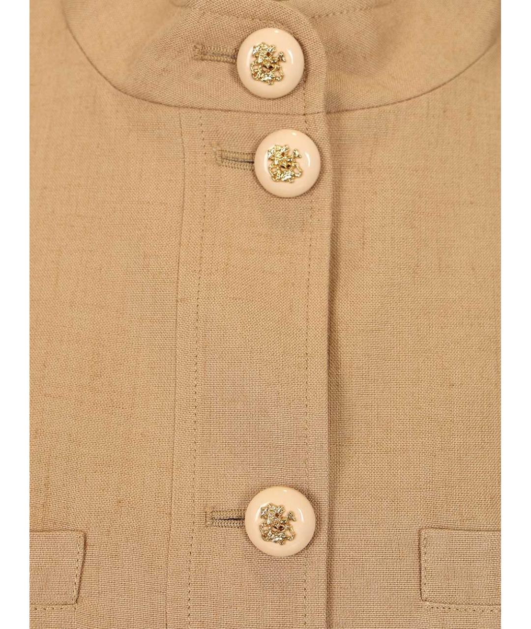 VALENTINO Бежевая вискозная куртка, фото 4