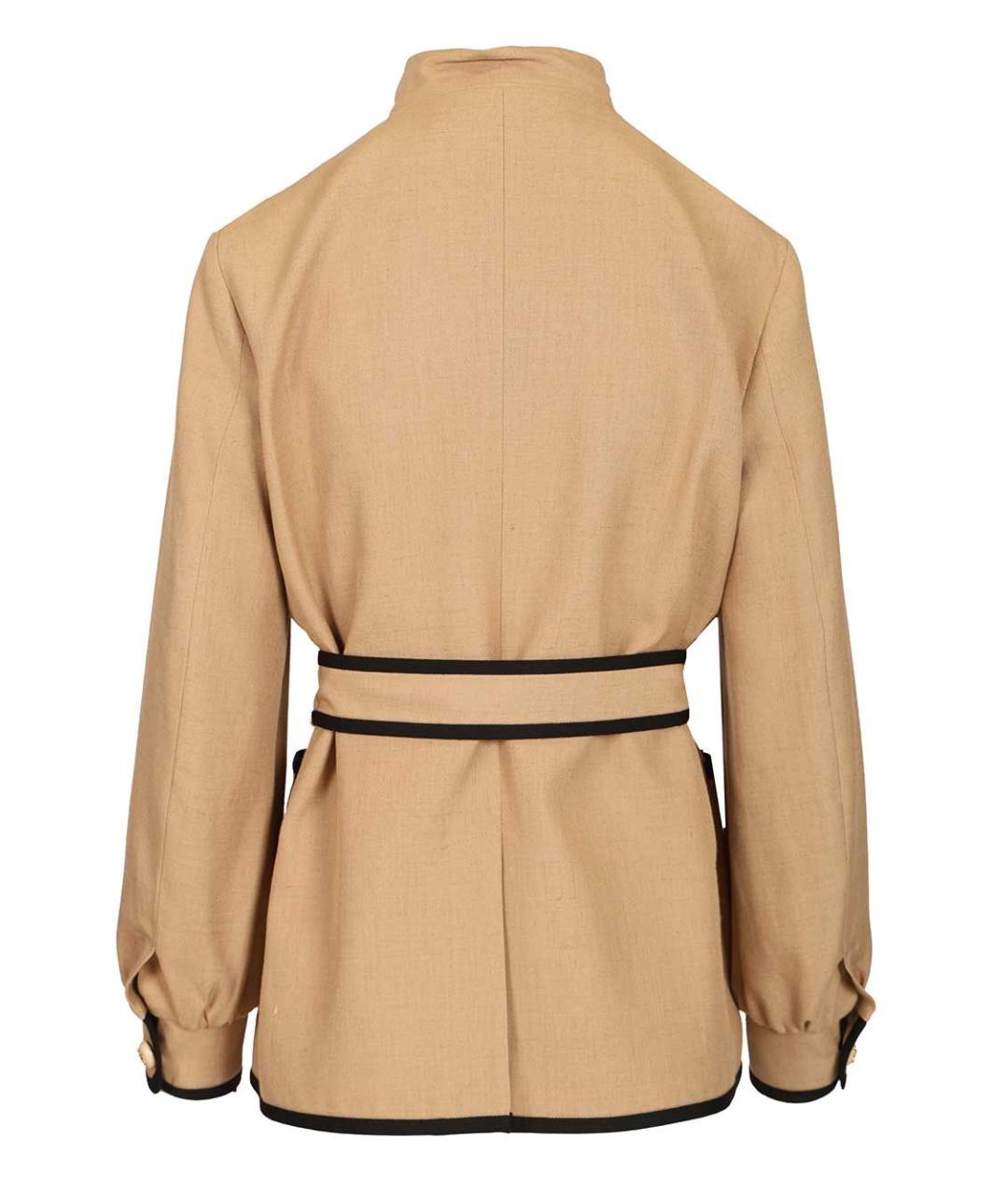 VALENTINO Бежевая вискозная куртка, фото 2