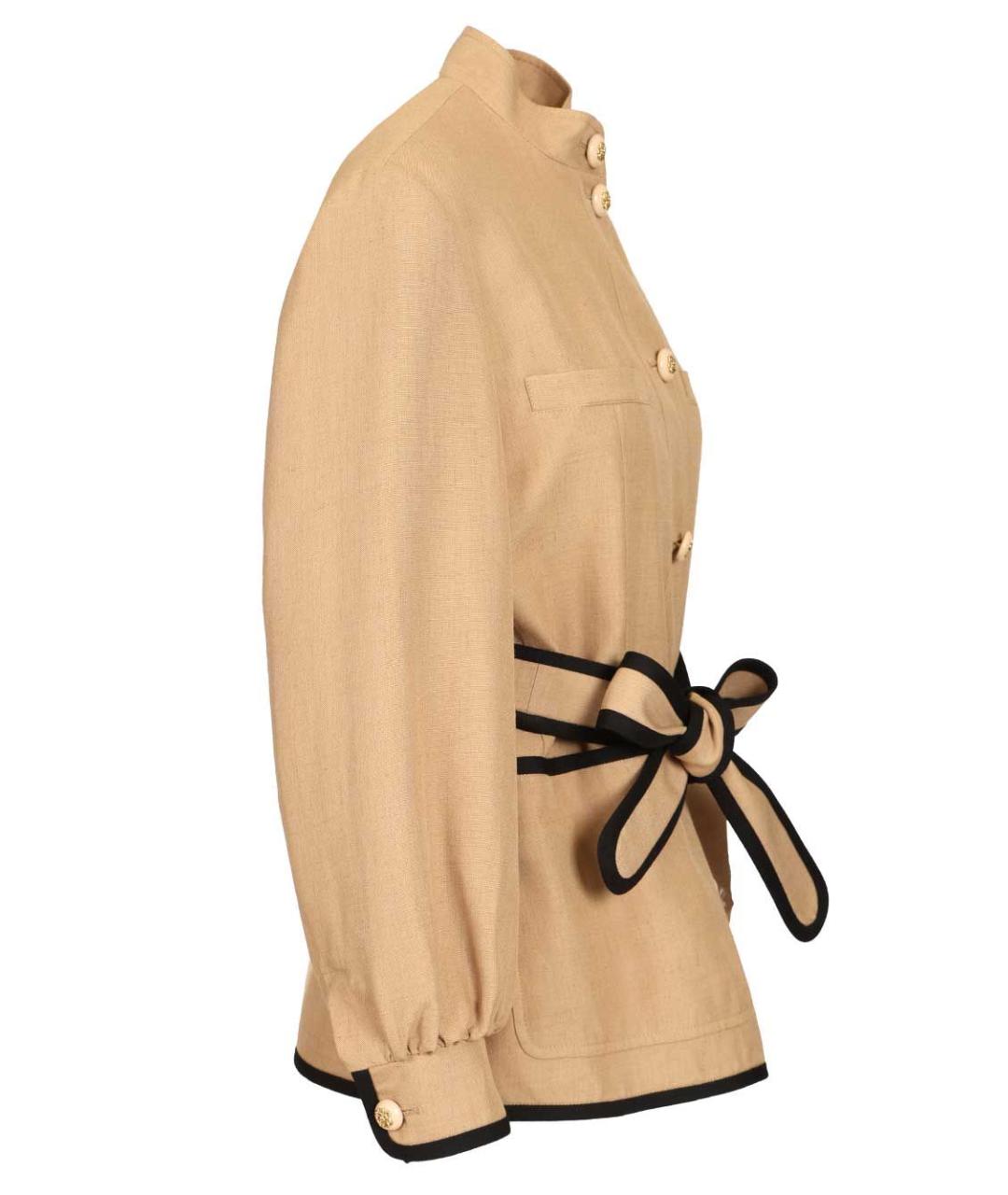VALENTINO Бежевая вискозная куртка, фото 3